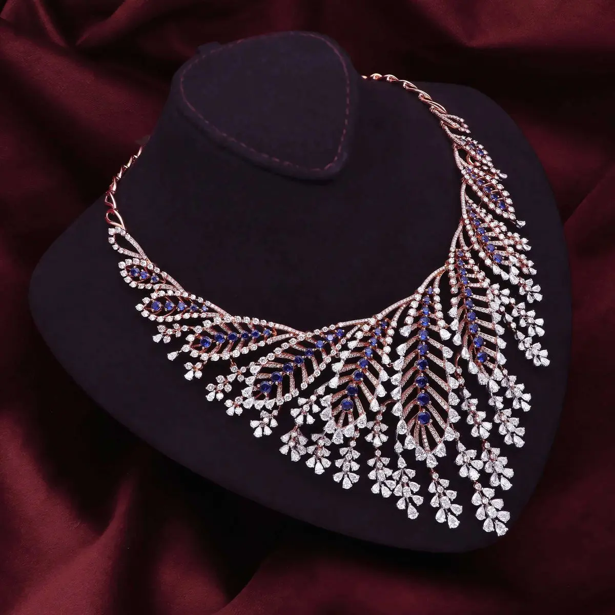 Close-up of Incomparable Diamond Necklace Details
