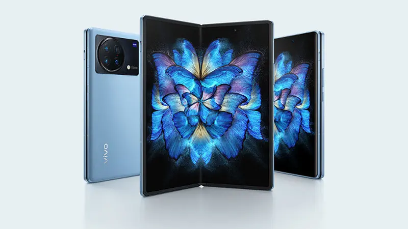 User holding the Vivo X Fold 3 Pro, highlighting its expansive screen and premium build quality.