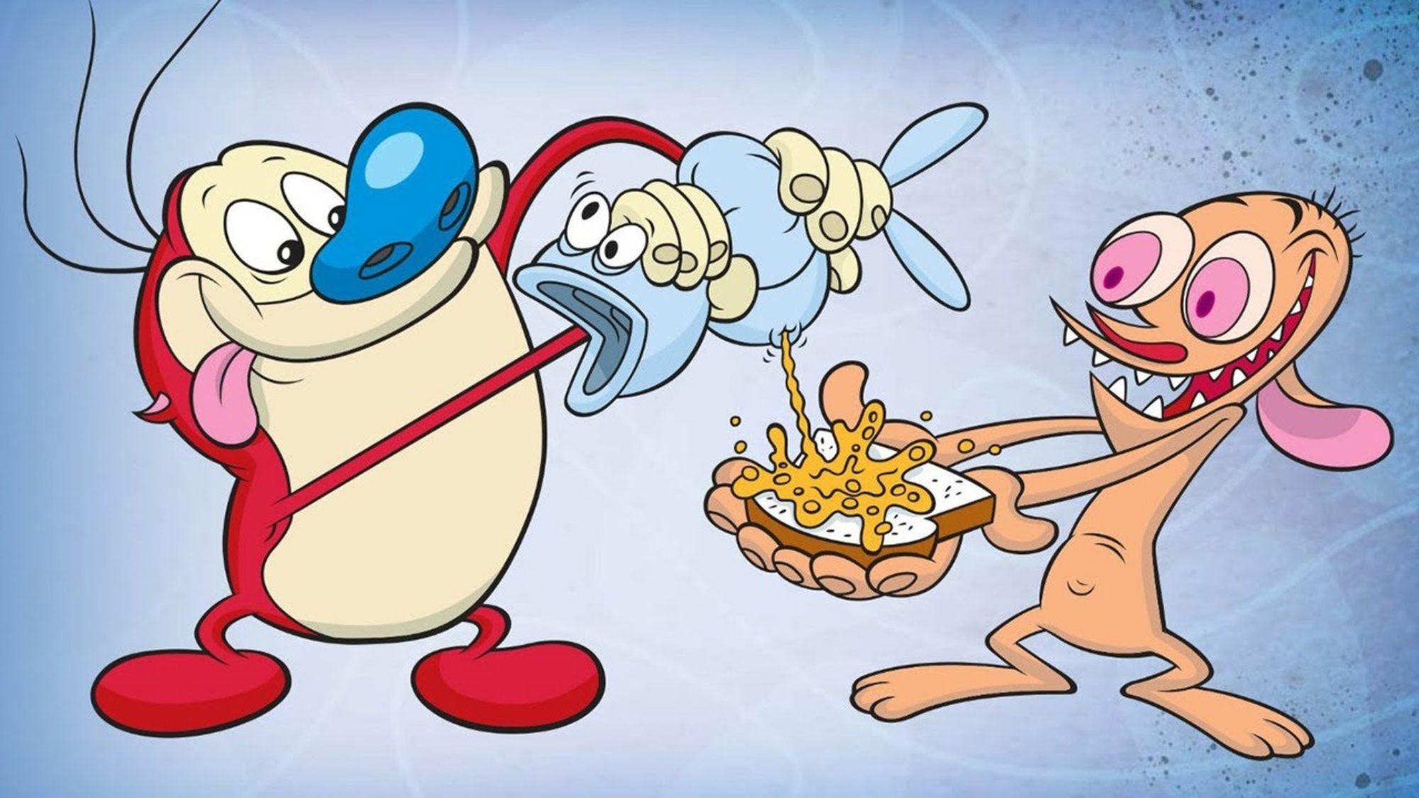 Ren and Stimpy in one of their zany adventures