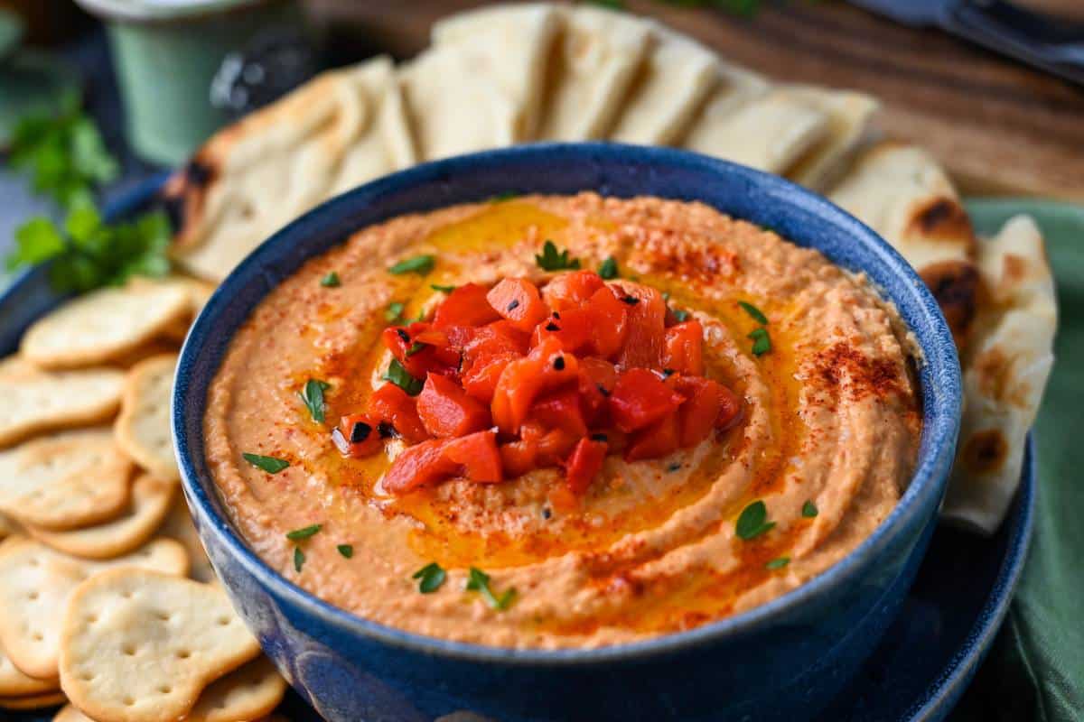 Smoked paprika hummus